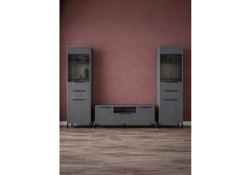 Готовая гостиная, Иадама графит / графит софт комплектация 4