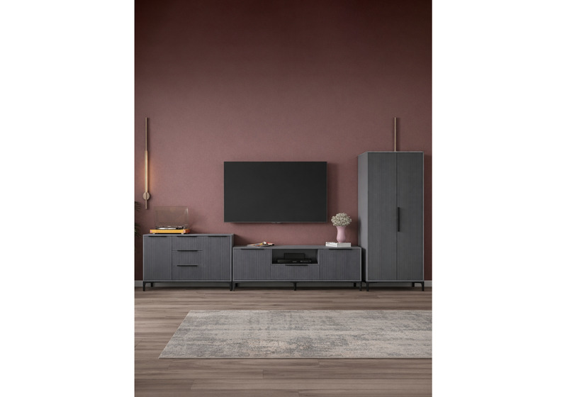 Готовая гостиная, Иадама графит / графит софт комплектация 1