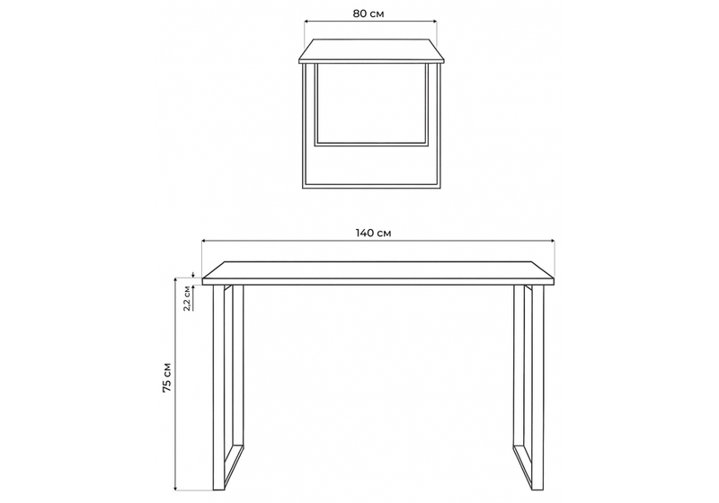 Стол деревянный, Лиман 140 x 80 дуб крафт золотой / белый матовый