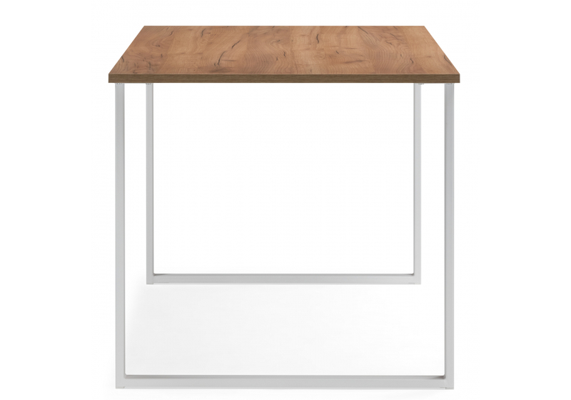 Стол деревянный, Лиман 140 x 80 дуб крафт золотой / белый матовый