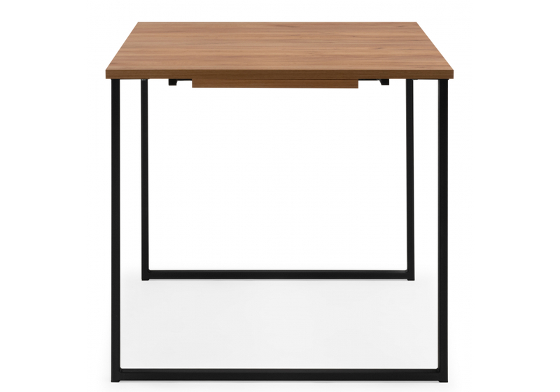 Стол деревянный, Лиман 117 (157) x 77 дуб крафт золотой / черный матовый