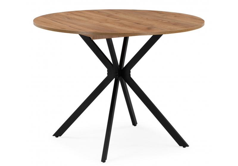 Стол деревянный, Орион 90 / 130 дуб крафт золотой / черный матовый