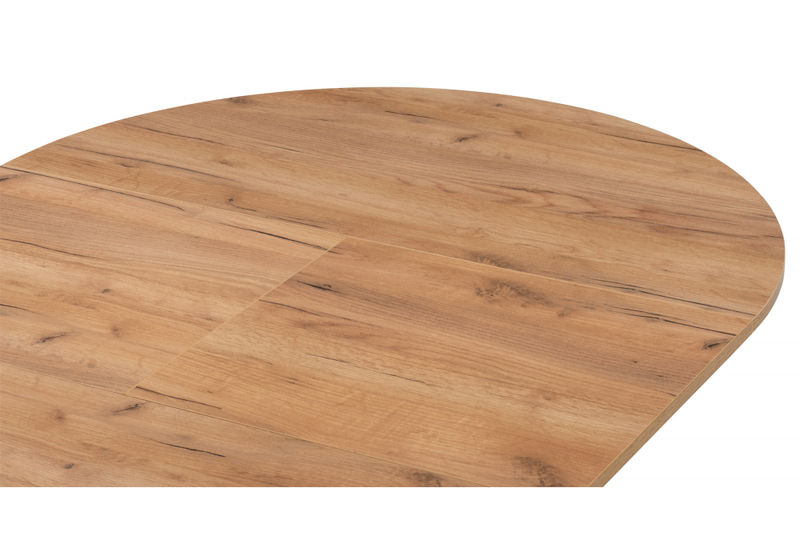 Стол деревянный, Орион 90 / 130 дуб крафт золотой / черный матовый