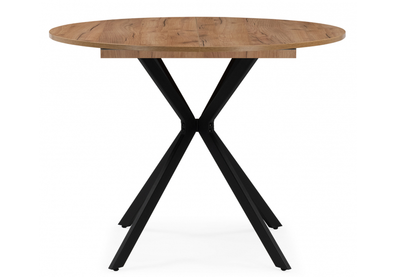 Стол деревянный, Орион 90 / 130 дуб крафт золотой / черный матовый