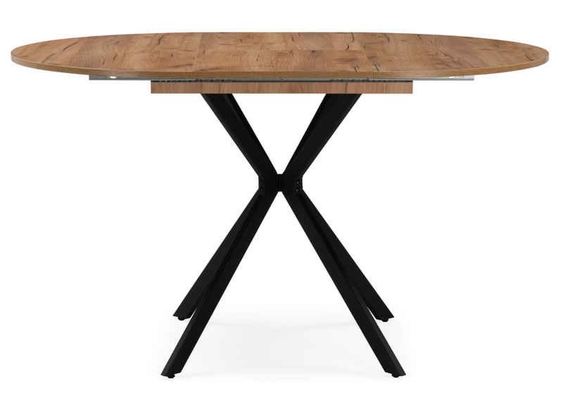 Стол деревянный, Орион 90 / 130 дуб крафт золотой / черный матовый