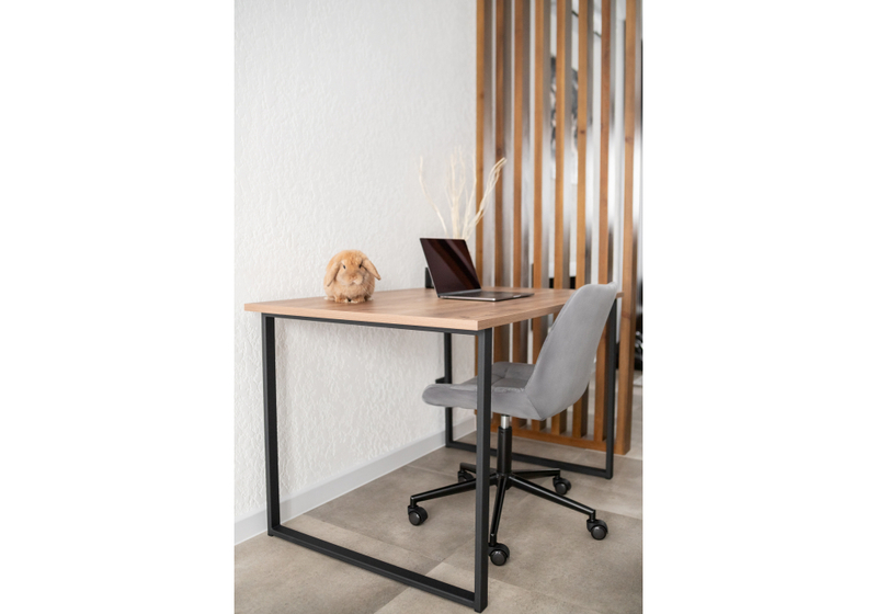 Стол деревянный, Лиман 117 х 77 дуб крафт табачный / черный матовый