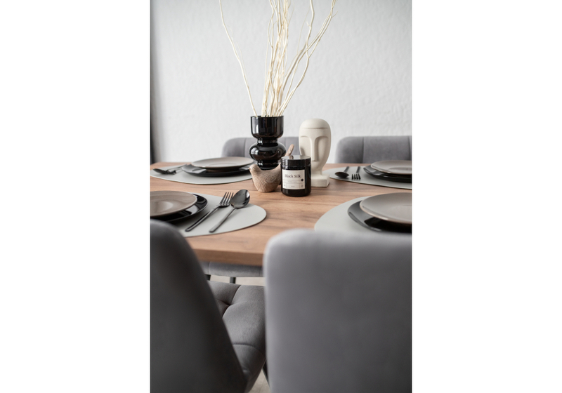 Стол деревянный, Лиман 117 х 77 дуб крафт табачный / черный матовый