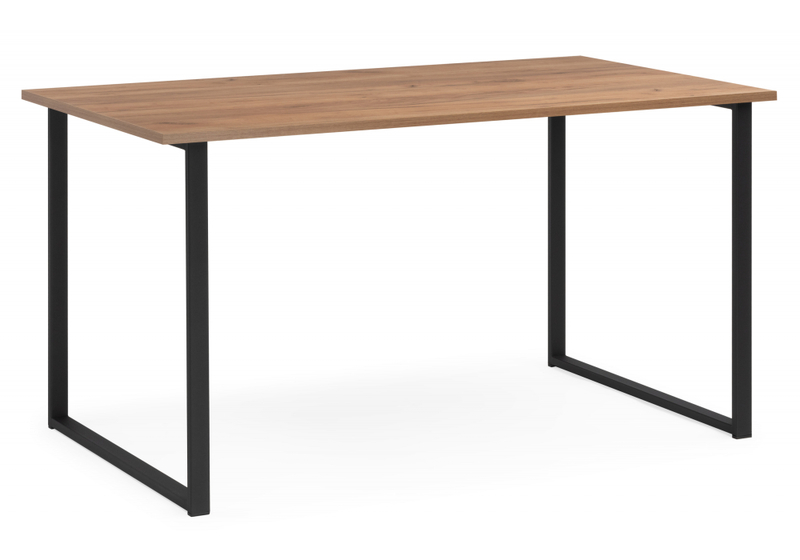 Стол деревянный, Лиман 117 х 77 дуб крафт золотой / черный матовый