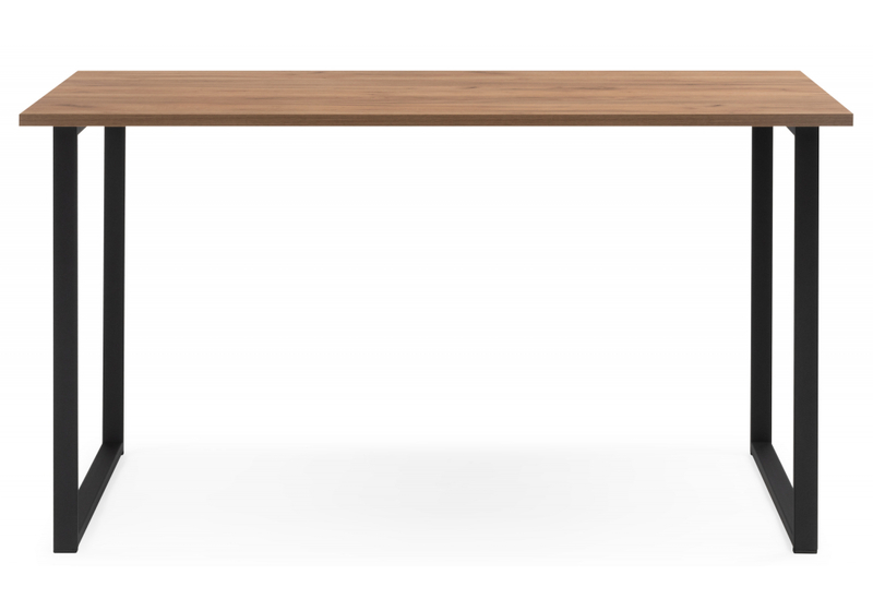 Стол деревянный, Лиман 117 х 77 дуб крафт золотой / черный матовый