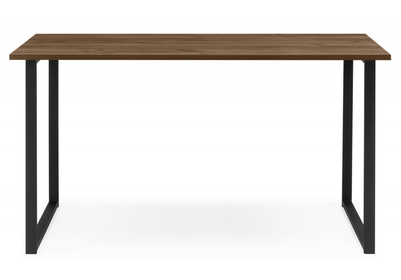 Стол деревянный, Лиман 140 х 80 дуб крафт табачный / черный матовый