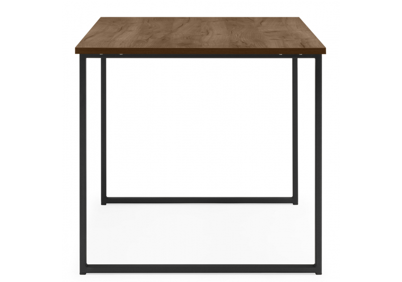 Стол деревянный, Лиман 140 х 80 дуб крафт табачный / черный матовый