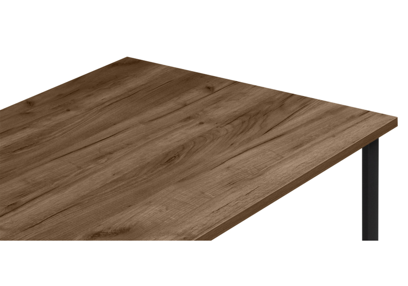 Стол деревянный, Лиман 140 х 80 дуб крафт табачный / черный матовый