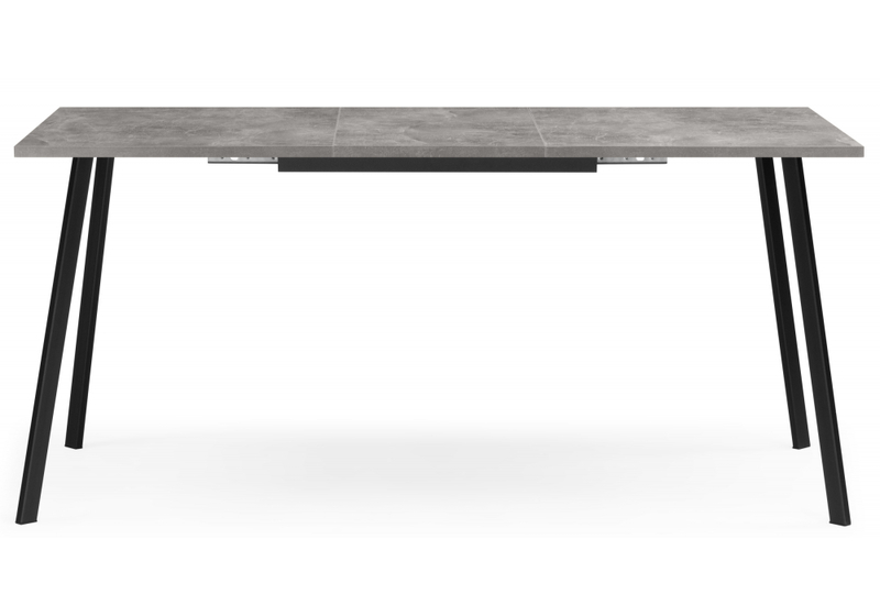 Стол деревянный, Кортни 117 (157) x 77 бетон светлый / черный матовый