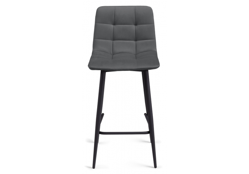 Барный стул, полубарных Симпл 2 шт темно-серый / черный