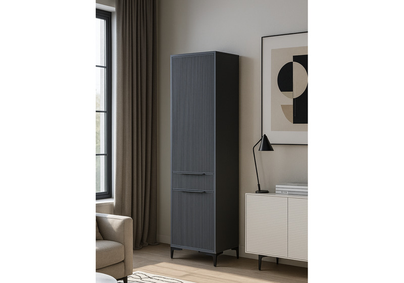 Шкаф, МС Иадама графит / графит софт