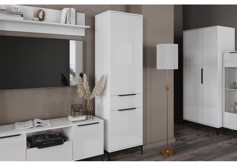 Шкаф, Иадама белый / белый глянец