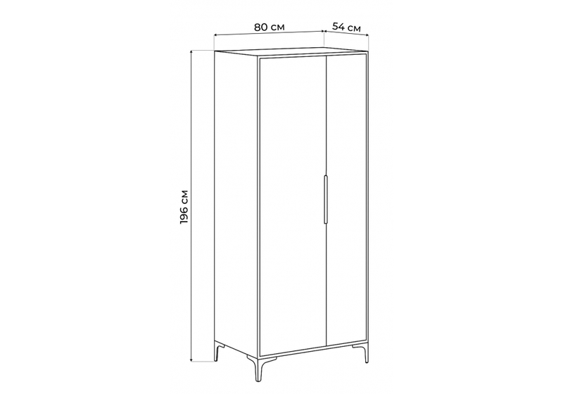 Шкаф, Иадама двухстворчатый кашемир / кашемир
