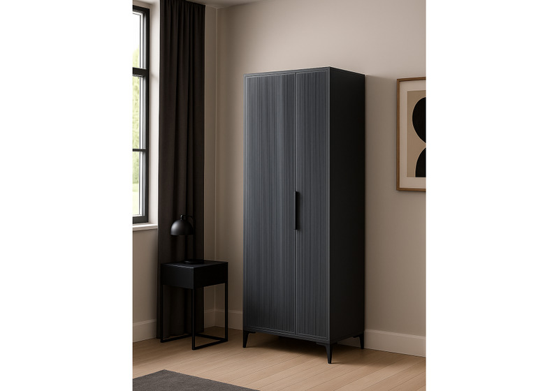 Шкаф, Иадама двухстворчатый графит / графит софт