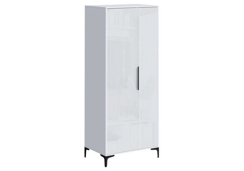 Шкаф, Иадама двухстворчатый белый / белый глянец