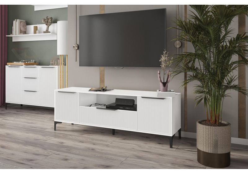 ТВ-тумба, Иадама белый / белый глянец