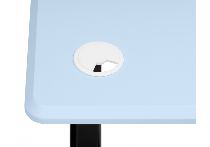 Компьютерный стол, Маркос 120х75 голубой / черный