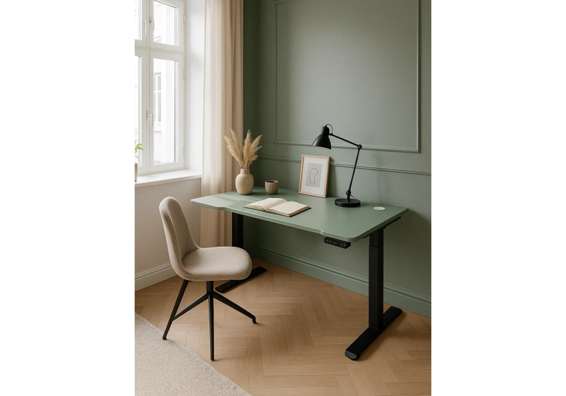 Компьютерный стол, Маркос 120х75 зеленый / черный