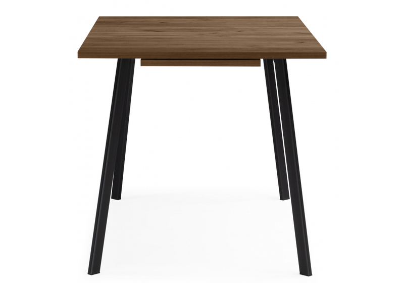 Стол деревянный, Кортни 117 (157) x 77 дуб крафт табачный / черный матовый