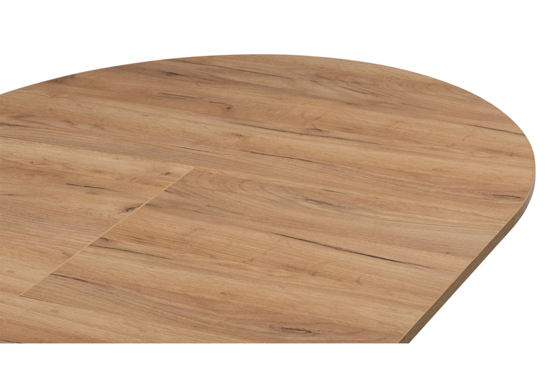 Стол деревянный, Курт 90 / 130 дуб крафт золотой / черный матовый