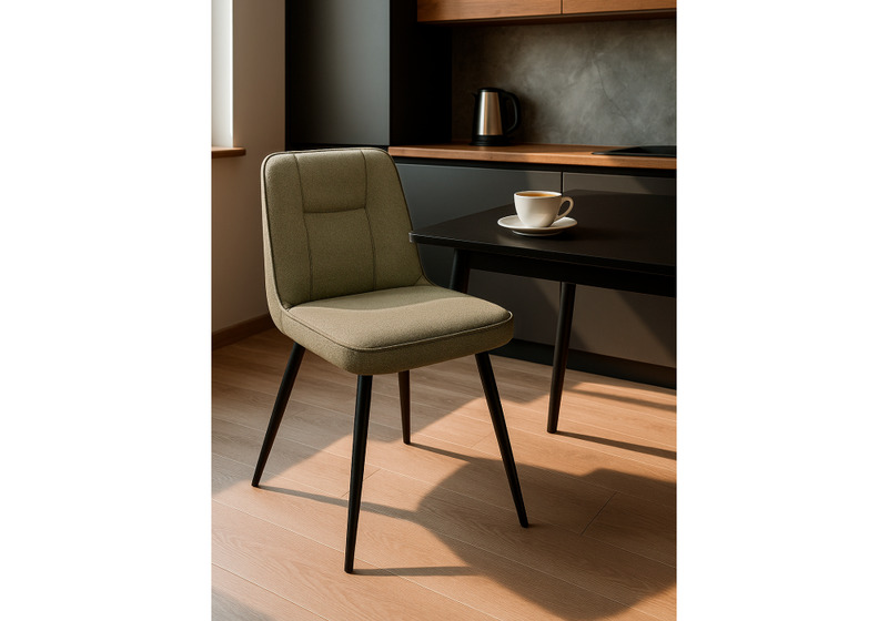 Стул на металлокаркасе, Texas 3 поворотный светло-зеленый / черный