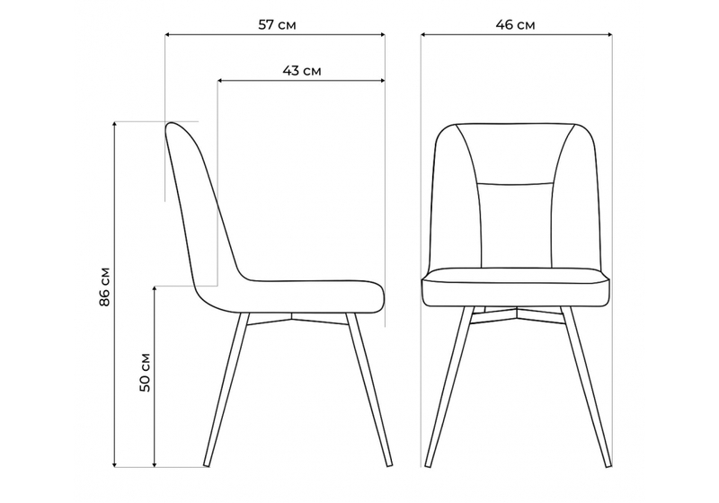 Стул на металлокаркасе, Texas 3 поворотный светло-зеленый / черный