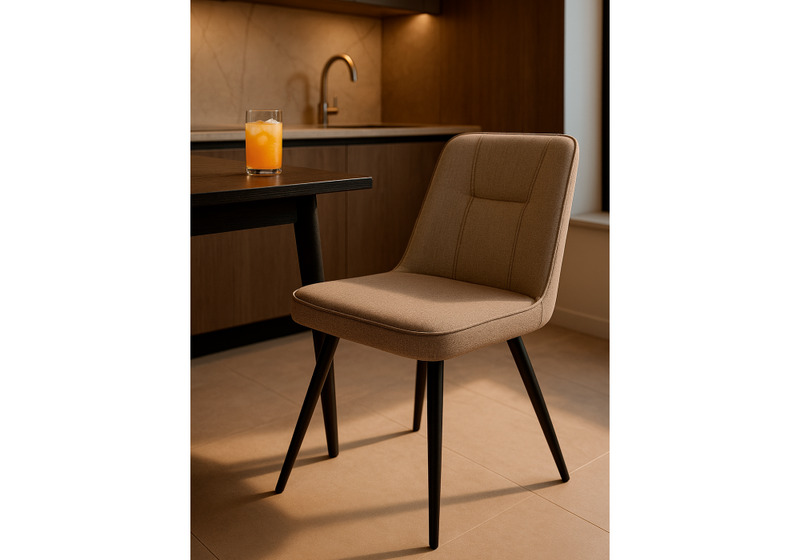 Стул на металлокаркасе, Texas 3 поворотный светло-коричневый / черный