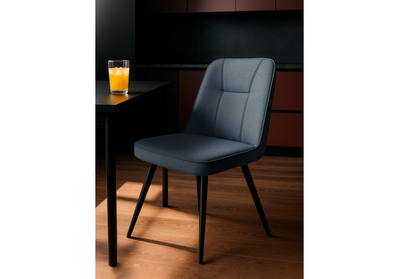 Стул на металлокаркасе, Texas 3 поворотный синий / черный