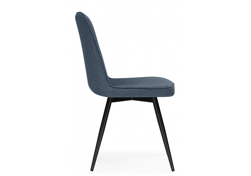 Стул на металлокаркасе, Texas 3 поворотный синий / черный