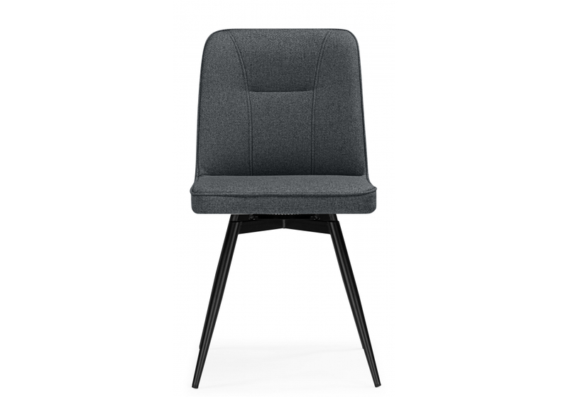 Стул на металлокаркасе, Texas 3 поворотный темно-серый / черный