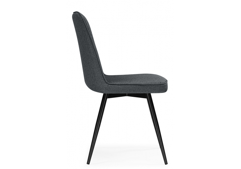 Стул на металлокаркасе, Texas 3 поворотный темно-серый / черный