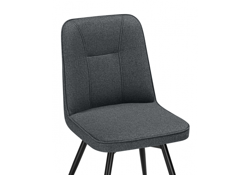 Стул на металлокаркасе, Texas 3 поворотный темно-серый / черный