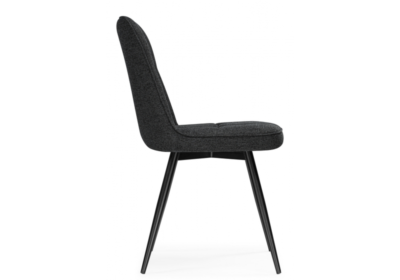 Стул на металлокаркасе, Texas 4 поворотный темно-серый / черный