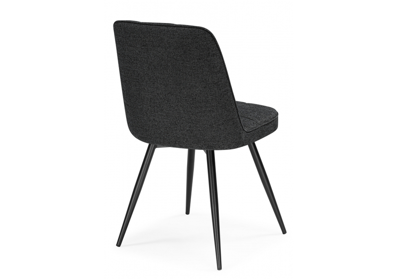 Стул на металлокаркасе, Texas 4 поворотный темно-серый / черный