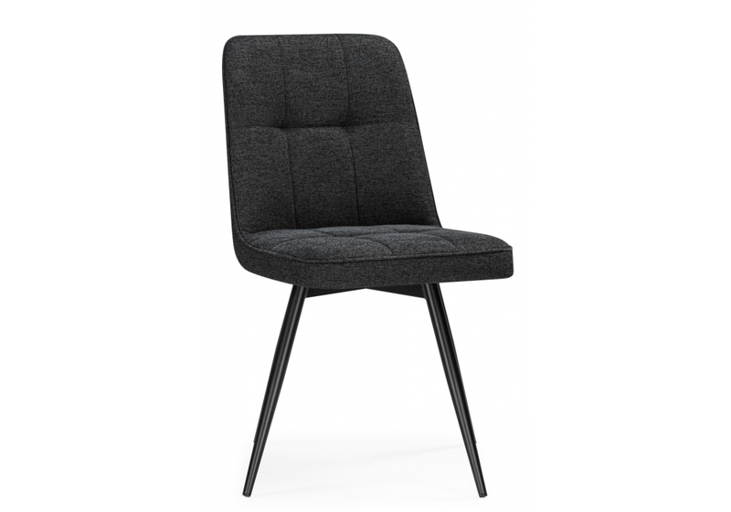 Стул на металлокаркасе, Texas 4 поворотный темно-серый / черный