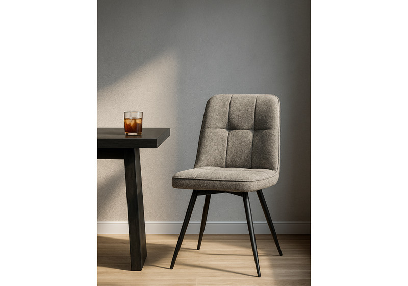 Стул на металлокаркасе, Texas 4 поворотный бежевый / черный