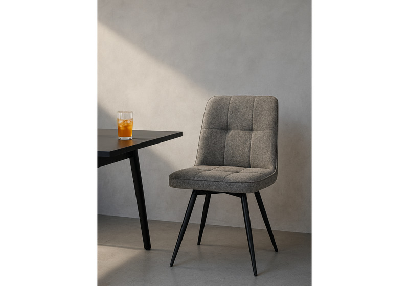 Стул на металлокаркасе, Texas 4 поворотный бежевый / черный