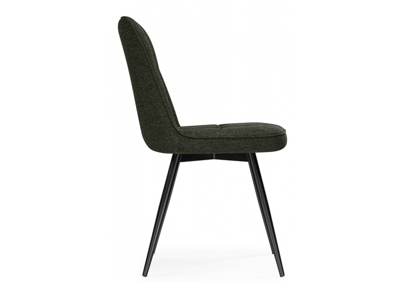 Стул на металлокаркасе, Texas 4 поворотный темно-зеленый / черный