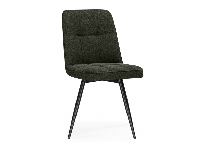 Стул на металлокаркасе, Texas 4 поворотный темно-зеленый / черный