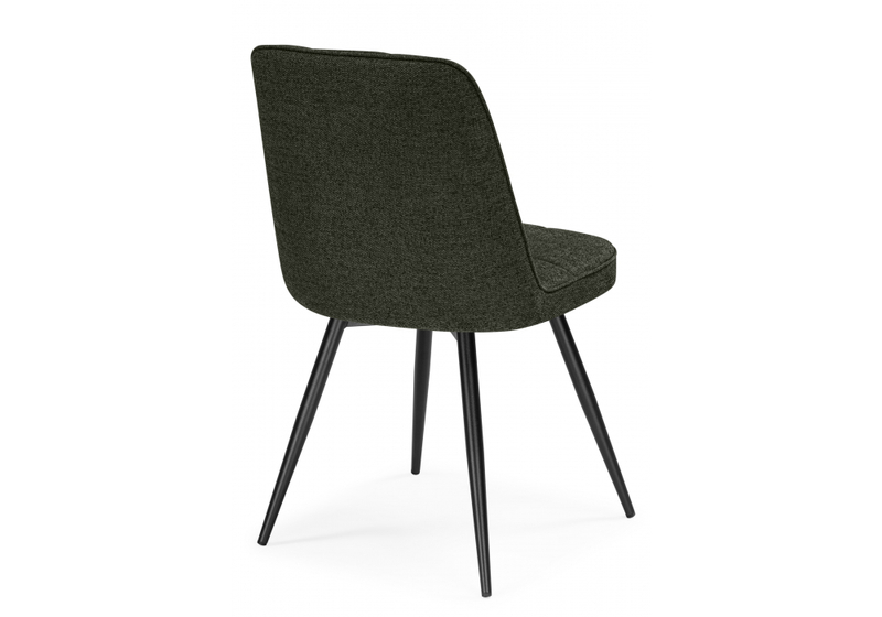 Стул на металлокаркасе, Texas 4 поворотный темно-зеленый / черный