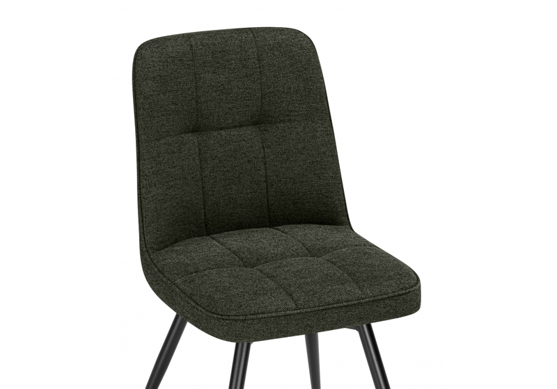 Стул на металлокаркасе, Texas 4 поворотный темно-зеленый / черный
