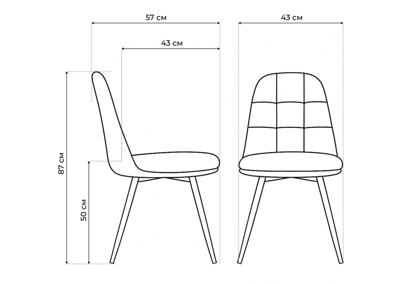 Стул на металлокаркасе, Texas 1 поворотный бежевый / черный