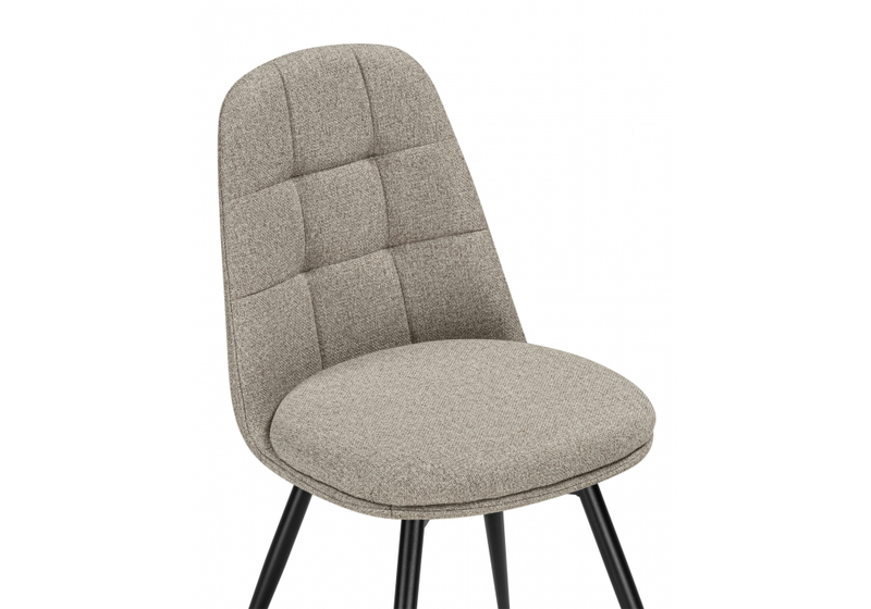 Стул на металлокаркасе, Texas 1 поворотный бежевый / черный