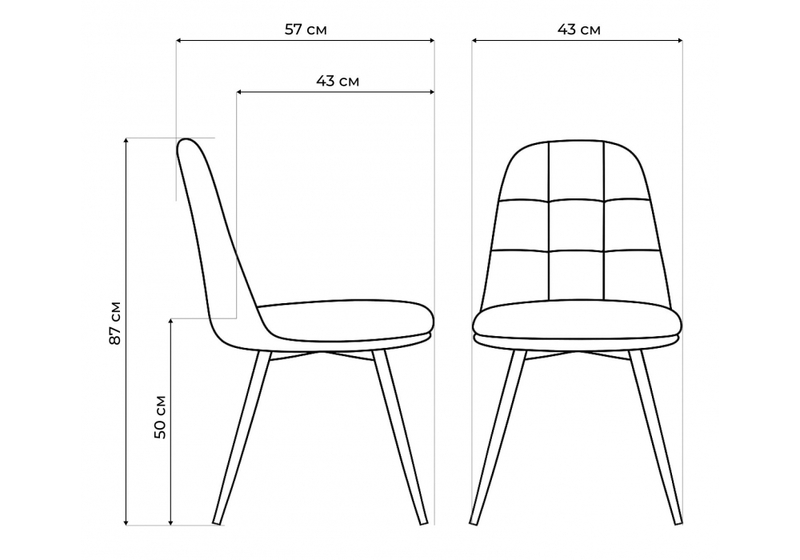 Стул на металлокаркасе, Texas 1 поворотный светло-серый / черный