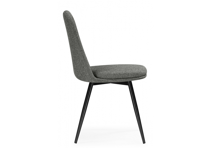 Стул на металлокаркасе, Texas 1 поворотный светло-серый / черный