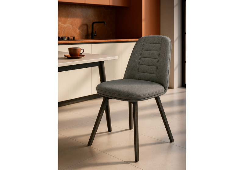 Стул на металлокаркасе, Texas 2 светло-серый поворотный / черный